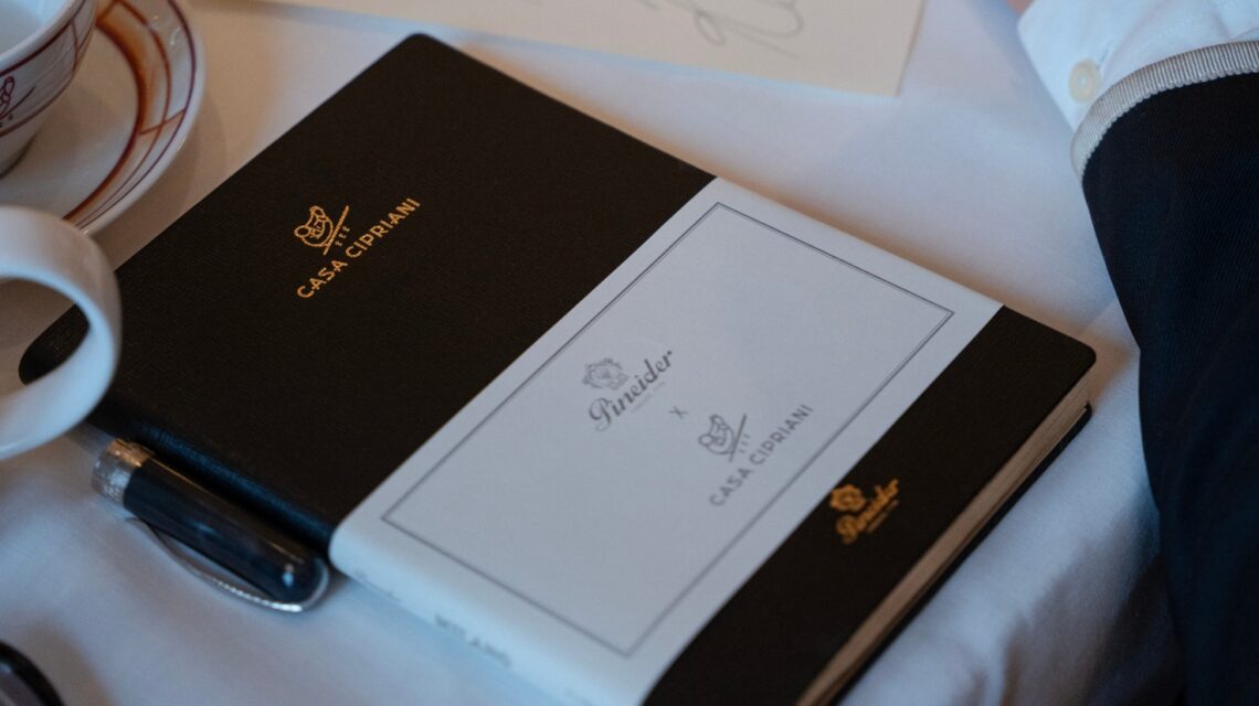 Pineider a Casa Cipriani: l’eleganza della scrittura incontra l’ospitalità d’eccellenza